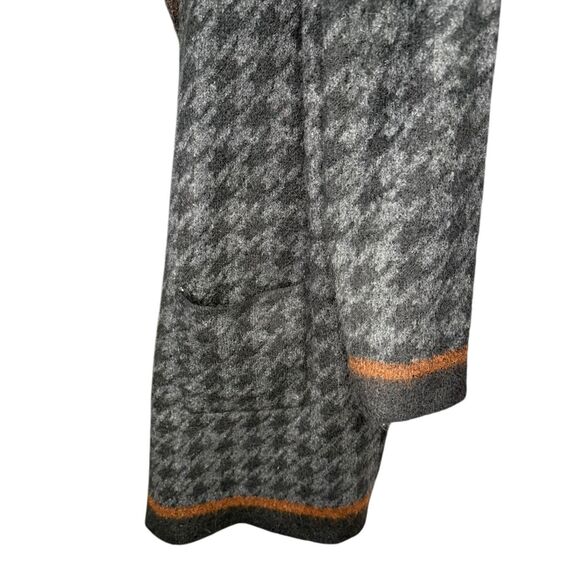Max Studio Women’s 2X Houndstooth Cardigan Sweater Knit Open Front Cozy - Picture 5 of 7